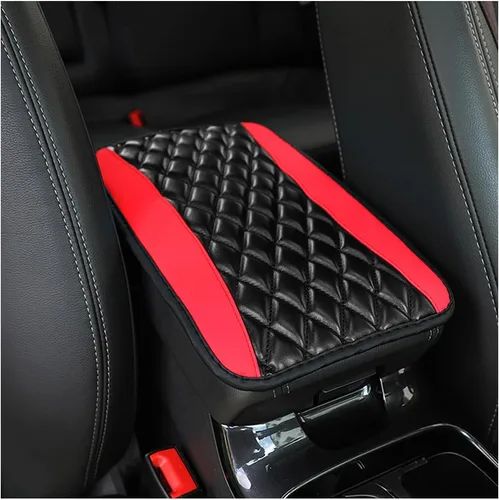 Vista 11 de Moly Magnolia Cojín Acolchado para Consola Central de Automóvil, Cubierta Protectora Universal de Cuero Impermeable para Caja de Asiento