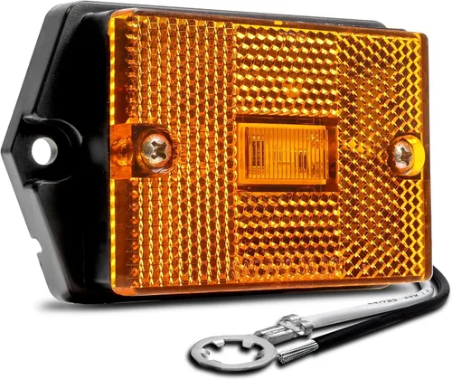 Vista 13 de TRUE MODS - Luz de marcador lateral LED ámbar [certificado DOT] [IP67 resistente al agua] [reflector integrado] para remolques de lanchas