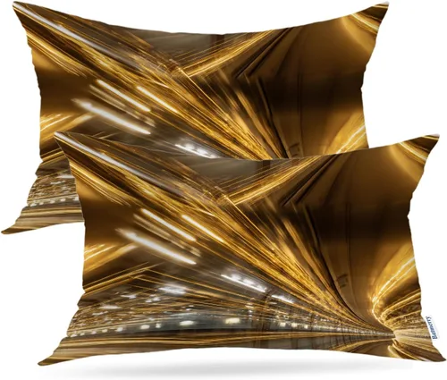 Vista 12 de Batmerry Flowers with Stems Throw Pillow Covers, Beautiful Floral Decorative Pillow Covers Digital Printing Blended for Couch Sofa Bed Invisible