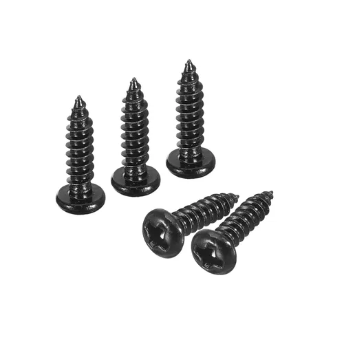 Vista 15 de uxcell 8mm x 3mm Tornillo Phillips de cabeza plana autorroscante, 100 piezas - Tornillo de cabeza redonda de acero inoxidable 304 con rosca completa