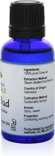 Vista 4 de Aceite esencial de clavo – Botella completa de 1 oz (1.0 fl oz) – 100% puro natural y certificado Kosher Eugenia Caryophyllata