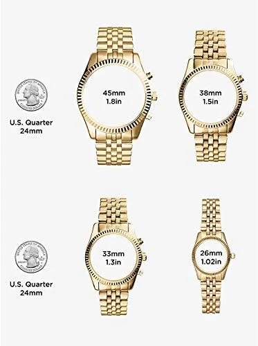 Vista 3 de Michael Kors MK4334 Sofie Reloj analógico de cuarzo dorado para mujer Oro Movimiento de cuarzo