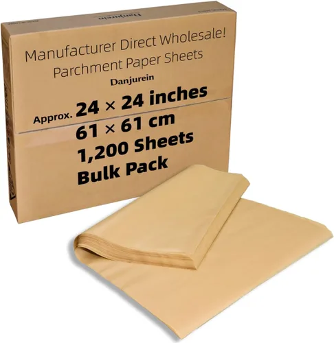 Vista 14 de Cuadrados de papel pergamino pequeños comerciales de 4 x 4 pulgadas (43,200 hojas), sin blanquear, antiadherentes, precortados, para envoltorios