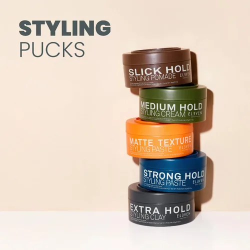 Vista 6 de ELEVEN AUSTRALIA Styling Hair Clay, Firm Hold Negro