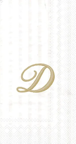 Vista 8 de Ideal Home Range - Servilletas de cóctel con monograma, 3 capas, diseño de rayas de papel, J, marfil a rayas