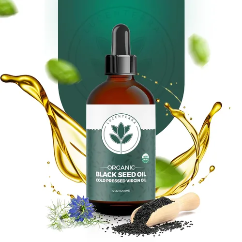 Vista 3 de Aceite orgánico de semillas negras de 4 onzas, prensado en frío, timoquinona, certificado USDA, Nigella Sativa turca, antioxidante puro para apoyo