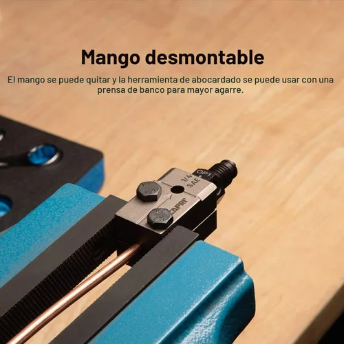 Vista 4 de Capri Tools Herramienta de doble abocardado de 1/4 pulgadas