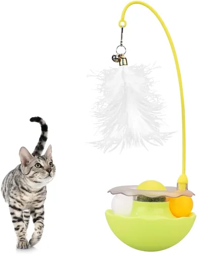 Vista 10 de PAZ'S GIFT Juguetes para gatos de felpa con hierba gatera, juguetes para patadas para gatos, limpia los dientes, elimina el mal aliento, adorables