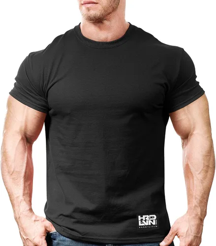 Vista 8 de Monsta Clothing Co. Camiseta de gimnasio para hombre (HRD-LVN Classic-000)