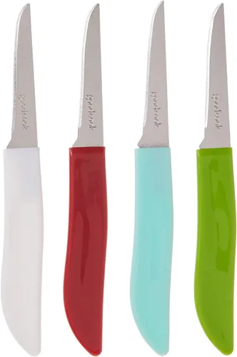 Vista 4 de GoodCook Everyday - Cuchillos dentados con mango doble remachado, juego de 2, color negro