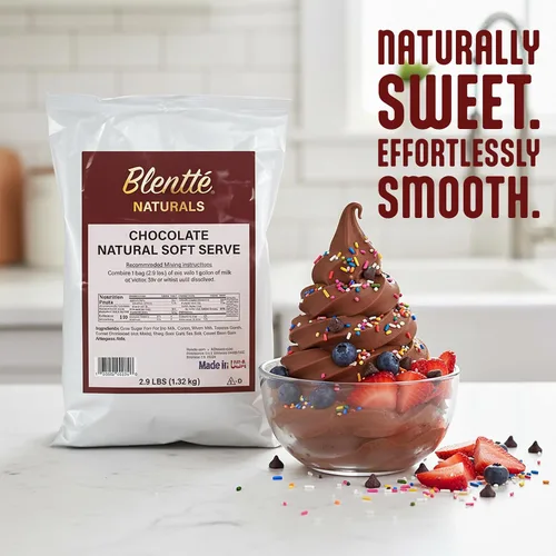 Vista 7 de Blentte Mezcla para Helado Suave en Polvo - Polvo Cremoso Natural para Heladera de Postres Congelados, Helado Casero, Gelato o Yogur - Mezcla