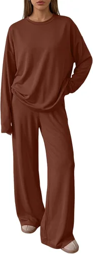 Vista 14 de Trendy Queen Conjunto de 2 piezas de otoño para mujer, tops de gran tamaño Negro
