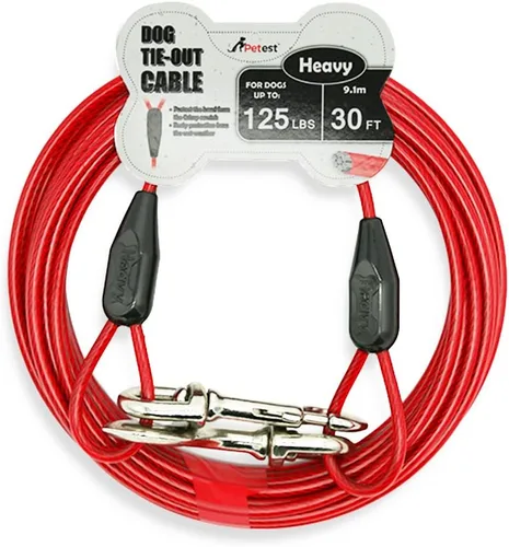Vista 18 de Petest Cable de amarre reflectante de 15 pies para perros pequeños de hasta 35 libras