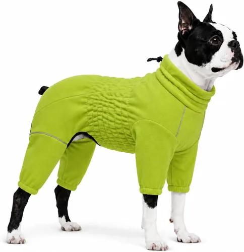 Vista 29 de Lovelonglong Abrigo cálido para perro, chaqueta resistente al viento para perros pequeños, medianos y grandes, abrigo de invierno de forro polar