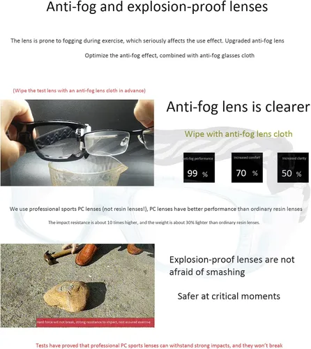 Vista 4 de Gafas deportivas – Gafas protectoras de baloncesto con lente extraíble y correa ajustable para gafas