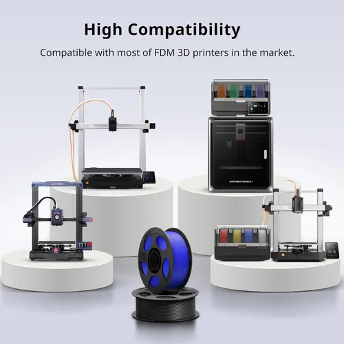 Vista 8 de ANYCUBIC Filamento PLA Plus (PLA+), paquete de filamento para impresora 3D de 0.069 in, alta dureza, precisión dimensional +/- 0.001 in, impresión