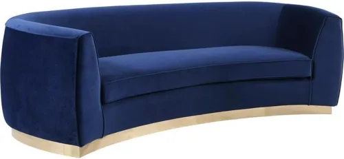 Vista 8 de Pemberly Row Sofá contemporáneo de terciopelo negro con base de acero inoxidable resistente