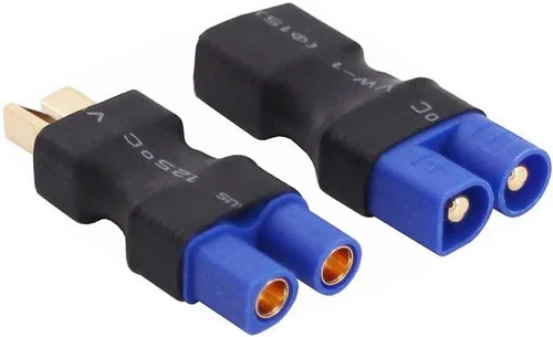 Vista 8 de Adaptador de conector de batería RC LiPo de 4 piezas compatible con EC3 a T macho hembra conectores ESC cargador