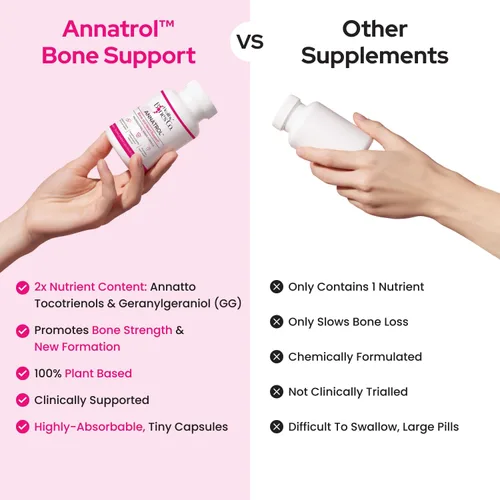 Vista 2 de Annatrol Bone & Heart Wellness Tocotrienoles de Achiote Premium y Geranilgeraniol (GG) Complejo de Vitamina E Fórmula Nutricional Avanzada