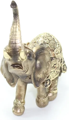 Vista 2 de We Pay Your Sales Tax Feng Shui 4.5 pulgadas bronce elefante tronco estatua riqueza suerte figura regalo decoración del hogar
