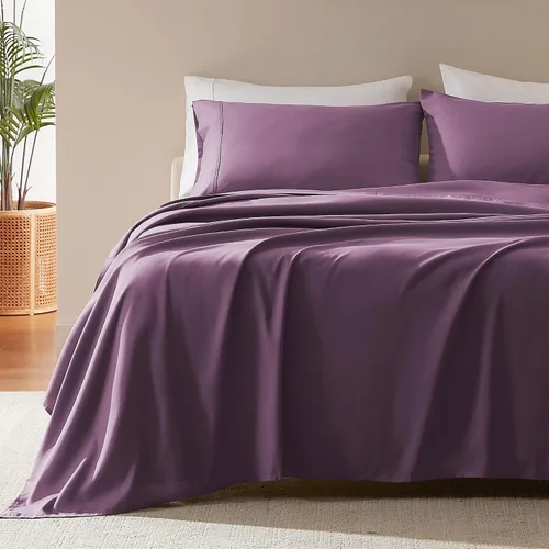 Vista 21 de Sleep Zone - Juego de sábanas suaves y frescas de 3 piezas para niños, sábana bajera, encimera y funda de almohada, no se arrugan ni decoloran, Rosa