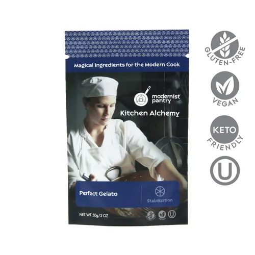 Vista 2 de Perfect Gelato [Estabilizador de gelato] Vegano OU Kosher Certificado - 50 g/2 oz (estabiliza y evita la formación de cristales en recetas de gelato)