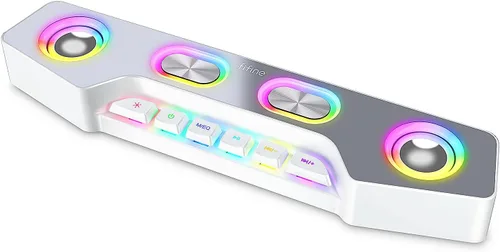 Vista 7 de Fifine - Altavoces de PC para computadora de escritorio, altavoces Bluetooth inalámbricos para juegos, transmisión, fiesta, deportes electrónicos