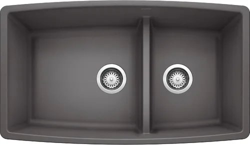 Vista 7 de Fregadero Blanco Performa Silgranit II Cascada., 441315 Trufa