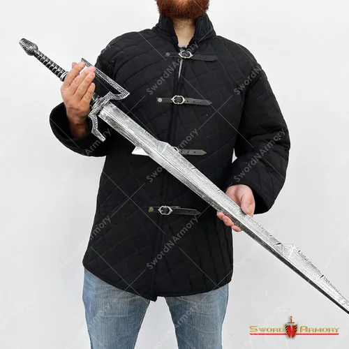 Vista 9 de Espada larga de espuma medieval Cosplay Guerrero Coleccionista LARP Disfraz de Halloween, ESPUMA 5229