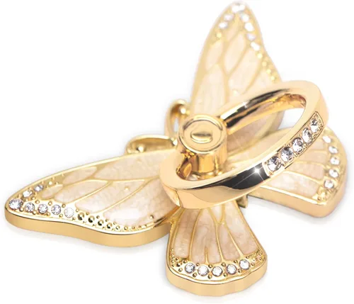 Vista 9 de Doflyesky Soporte de anillo de mariposa para teléfono celular, rotación de 360 grados, soporte de agarre de anillo de teléfono, soporte de dedo