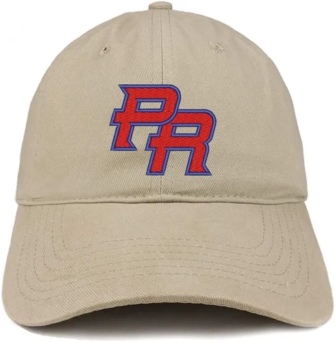 Vista 16 de Trendy Apparel Shop Gorra 100% algodón cepillado bordada con corona suave de Puerto Rico PR Negro