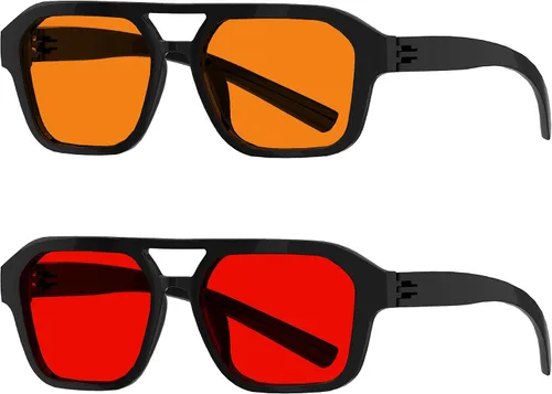 Vista 26 de Eyekepper Gafas de luz azul para hombre y mujer, paquete de 6 lentes Pilot Paquete de 6 color mezclado