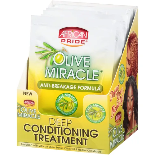 Vista 2 de African Pride Olive Miracle Tratamiento Acondicionador Profundo 1.5oz