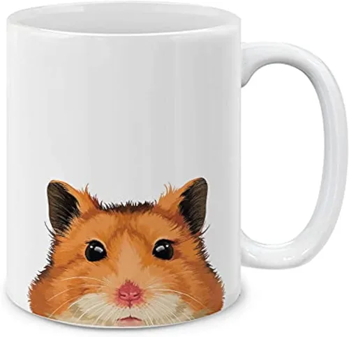 Vista 4 de MUGBREW Taza de té de cerámica linda de alpaca de 11 oz