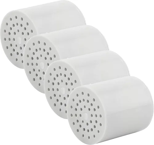 Vista 6 de Cartucho de ducha universal de 15 etapas Tratamiento de agua dura, elimina cloro, metales pesados y sedimentos, vitamina C y bolas de pH alcalino