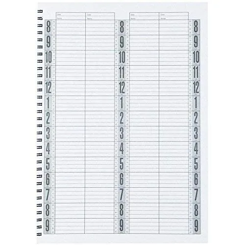 Vista 2 de BURMAX Salon Beauty Hair DL Pro - Libro de citas de 4 columnas - BK-DLC203