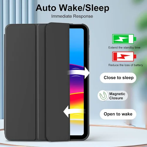 Vista 5 de KENKE Funda para iPad A16 de 11ª Generación (11 Pulgadas, Lanzamiento 2025), Funda para iPad de 10ª Generación 10.9 Pulgadas 2022 Sin Soporte