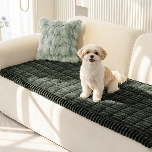 Vista 19 de MEETSKY Fundas de sofá para sofá de 2 cojines, aptas para mascotas, funda de sofá para perros, fundas de sofá de cuero lavables para mascotas