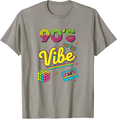 Vista 26 de 90s Nostalgia Retro Apparel - 90'S Vibe Retro T-Shirt Negro