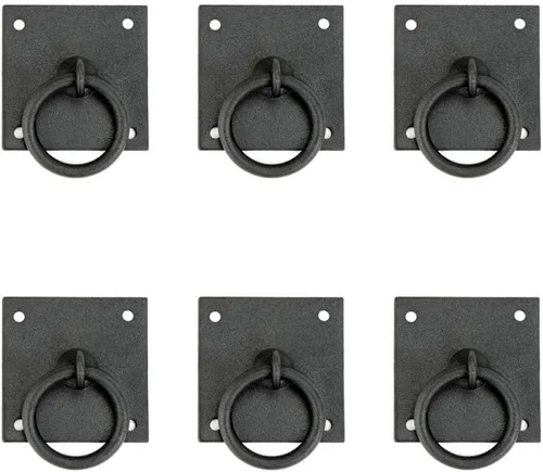 Vista 70 de Renovators Supply Manufacturing Manijas de Gabinete de 3 pulgadas de Hierro Forjado Negro Tiradores de Cajón Manijas Antiguas de Gabinete de Cocina