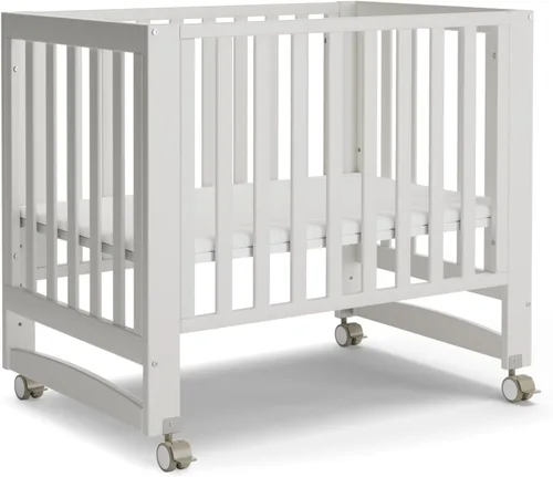 Vista 10 de MAMAZING EvoNest - Mini cuna convertible 6 en 1 con ruedas GREENGUARD Gold Certified, New Zealand Pine Wood, 4 Adjustable Heights, Rocking Mode