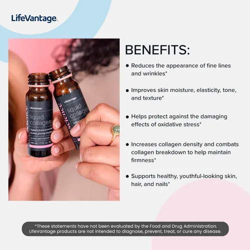 Vista 6 de TrueScience - Bebida líquida de colágeno para una piel brillante y de aspecto más firme, suplemento de péptidos de colágeno para mujeres y hombres