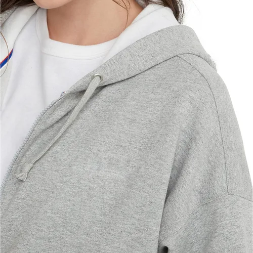 Vista 5 de Hanes Originals - Sudadera completa de forro polar pesado, sudadera con capucha con cremallera para mujer