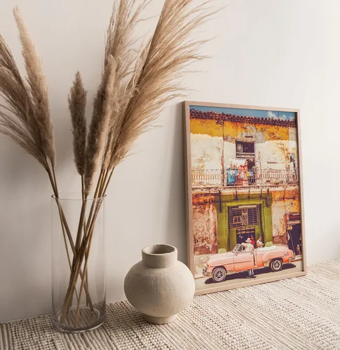 Vista 4 de Juego de 6 impresiones fotográficas vintage de Cuba, sin marco, arte de pared con La Habana, cultura cubana y autos antiguos clásicos, perfecto