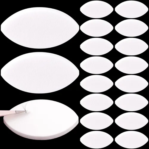 Vista 8 de OIIKI Esponja de práctica en forma de ojo – 10 esponjas de ejercicio de pestañas para principiantes – Suministros para extensiones de pestañas