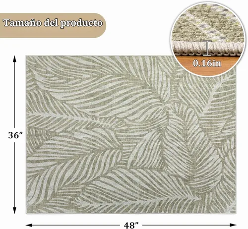 Vista 7 de Tapete para silla de oficina para suelo de madera dura, 48"x36" tapete protector de escritorio de computadora de fácil deslizamiento para silla Hoja