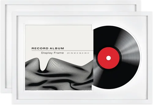 Vista 9 de MCS Format - Marco para discos de vinilo, con carga frontal, para discos de vinilo, color negro, 12.5 x 12.5 pulgadas, individual
