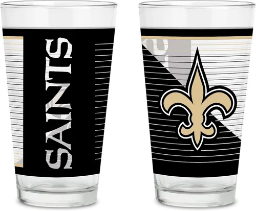 Vista 18 de Rico Industries NFL Football Main - Juego de 2 vasos clásicos de 16 onzas con logotipo impreso digitalmente, apto para lavavajillas NFL Football