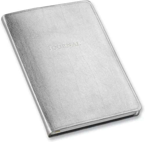 Vista 7 de Diario de cuero Gallery Leather - Elaborado en Maine, EE. UU. - Elegante cuaderno de escritura de cuero con 192 páginas rayadas - Un espacio