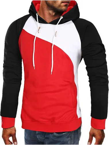 Vista 2 de Sudadera con capucha de sauna para hombre, holgada, de manga larga, ligera, con capucha, atlética, elástica, elegante